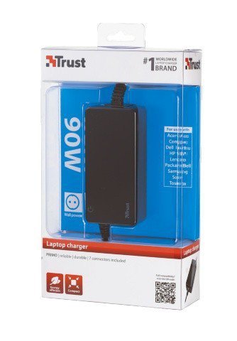 Trust Ładowarka 90W do laptopów Primo - czarna