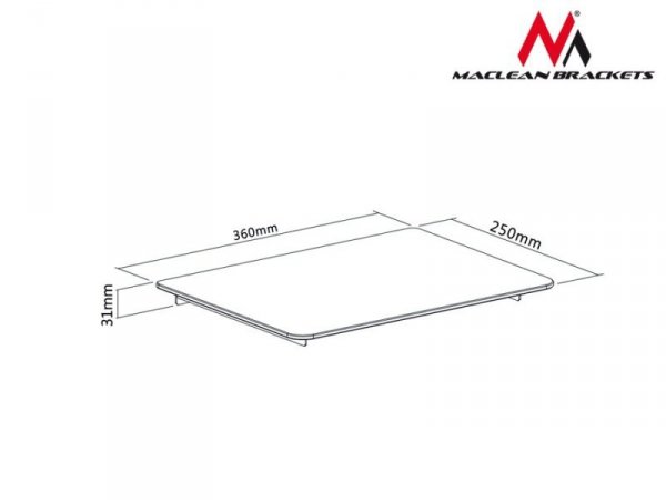 Maclean Uchwyt półka do DVD 8kg MC-629