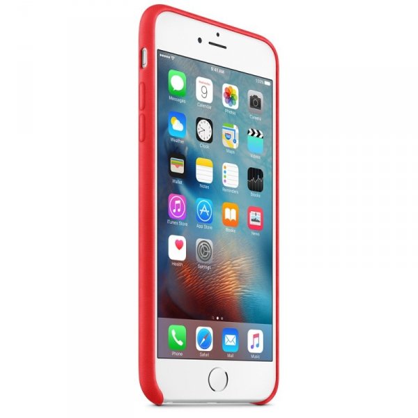 Apple Skórzane etui do iPhone&#039;a 6s Plus czerwone