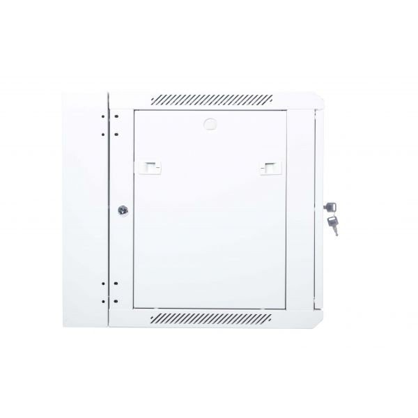 Digitus Szafa wisząca dwusekcyjna 19 12U 635/600/600mm, drzwi szklane, szara (RAL 7035), zmontowana