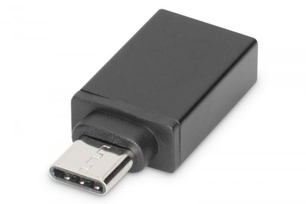 Digitus Adapter USB USB 3.1 Gen.1 SuperSpeed 5Gbps Typ USB C/USB A M/Ż czarny