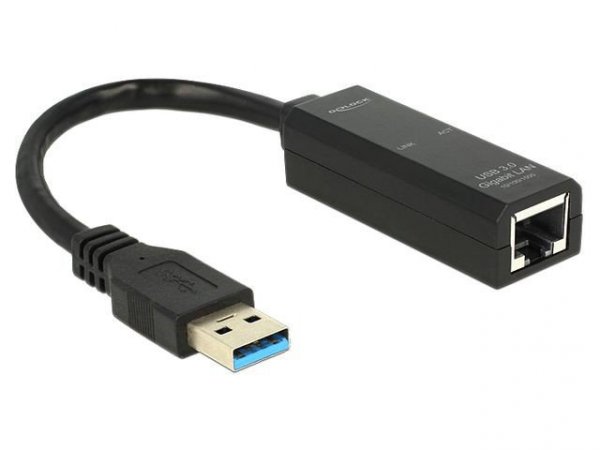 Delock Karta sieciowa USB 3.0 -&gt; RJ-45 1GB na kablu