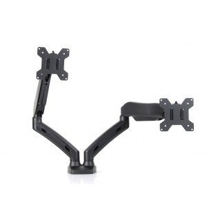 ART Uchwyt biurkowy na sprężynie gazowej do 2 monitorów LED/LCD 13-27 cali L-13GD