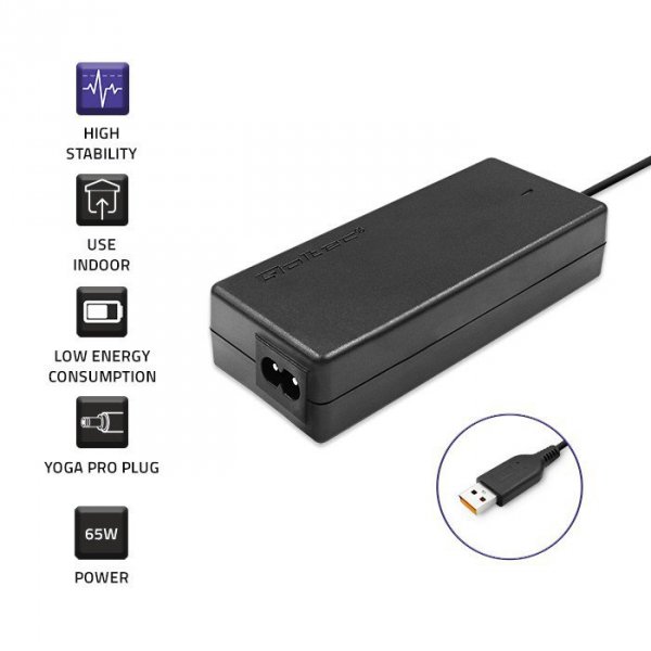Qoltec Zasilacz do Lenovo 65W | 20V | 3.25A | YogaProPlug