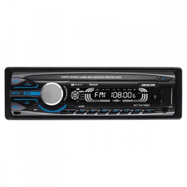 Sencor Radioodtwarzacz SCT 5017BMR Moc 4x40W Bluetooth z mikrofonem USB/SD/MMC, MP3,WMA
