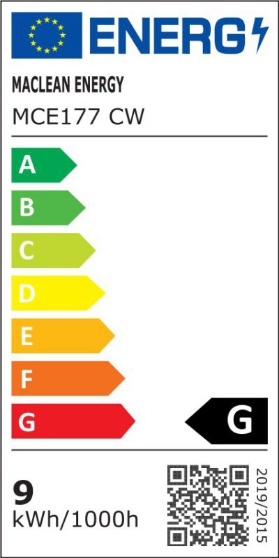 Maclean Żarówka LED E27 9W 230V Energy MCE177 CW zimy biały mikrofalowy czujnik ruchu i zmierzchu
