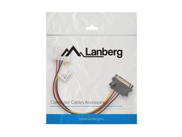 Lanberg Kabel SATA zasilający - Molex M/F 15cm