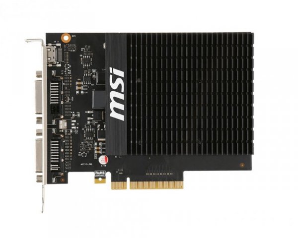 MSI Karta graficzna GeForce GT710 2GB H2D DDR3 64BIT DVI-I/DVI-D/miniHDMI
