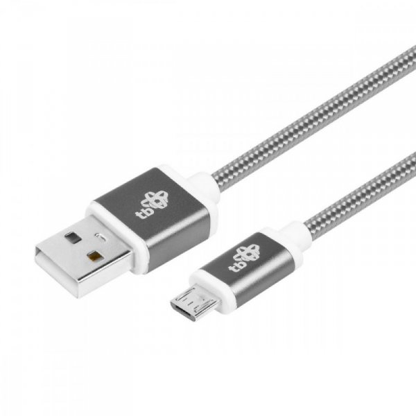 TB Kabel USB-Micro USB 1.5 m grafitowy sznurek