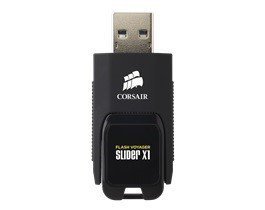 Corsair VOYAGER Slider X1 32GB USB3.0 Read 130Mb/s Capless Design       Plug and Play