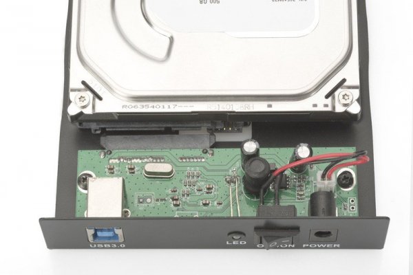 Digitus Obudowa zewnętrzna USB 3.0 na dysk SSD/HDD 3.5&quot; SATA III Z zasilaczem Aluminiowa