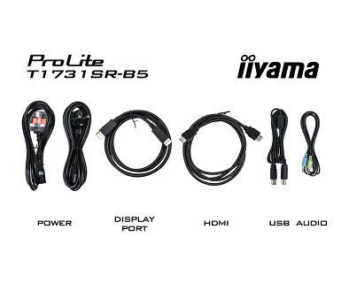 IIYAMA Monitor dotykowy T1731SR-B5 17 TN, IP54, głośniki