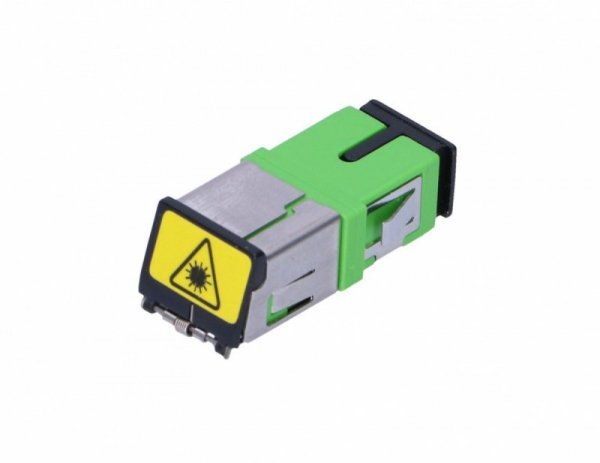 Extralink Adapter światłowodowy SC/APC Simplex Single Mode zielony metal