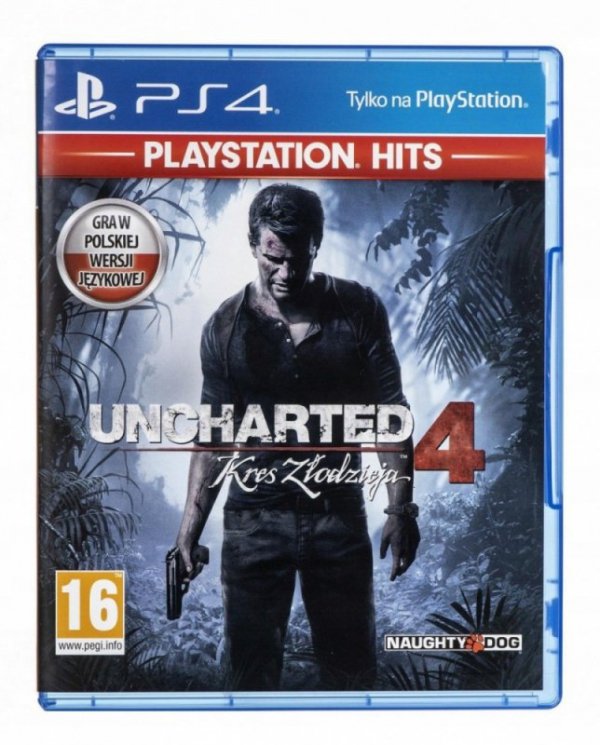 Sony Gra PS4 Uncharted 4: Kres Złodzieja HITS