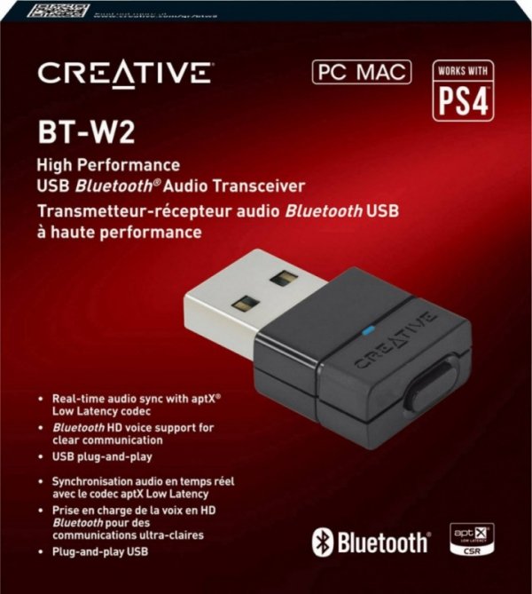 Creative Labs Bluetooth Adapter USB BT-W2