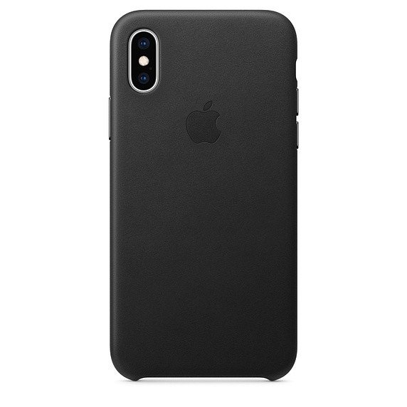 Apple Etui skórzane iPhone XS - czarne