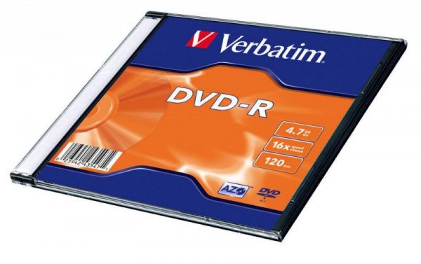Verbatim Płyta DVD-R 16x 4.7GB 20P Slim Matt SilverID 43547