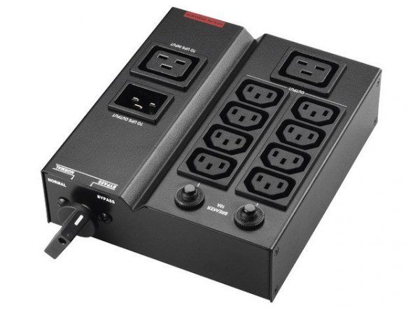 PowerWalker Maintenance Bypass Switch dla UPS IEC do 1-3kVA 8x IEC C13, 1x IEC C19