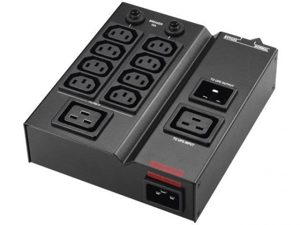 PowerWalker Maintenance Bypass Switch dla UPS IEC do 1-3kVA 8x IEC C13, 1x IEC C19
