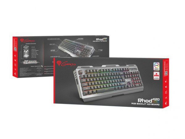 Genesis Klawiatura dla graczy Rhod 420 podświetlana RGB