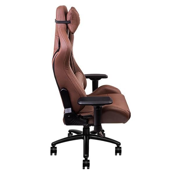 Thermaltake Fotel gamingowy eSports X Fit Real Leather Brown