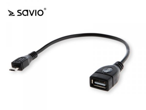 Elmak Adapter OTG USB AF - micro USB BM Savio CL-59 wielopak 10 szt.