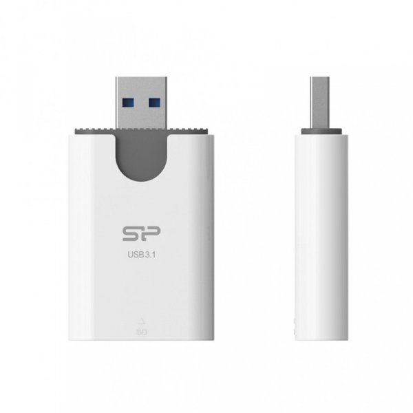 Silicon Power Czytnik kart pamięci COMBO USB biały