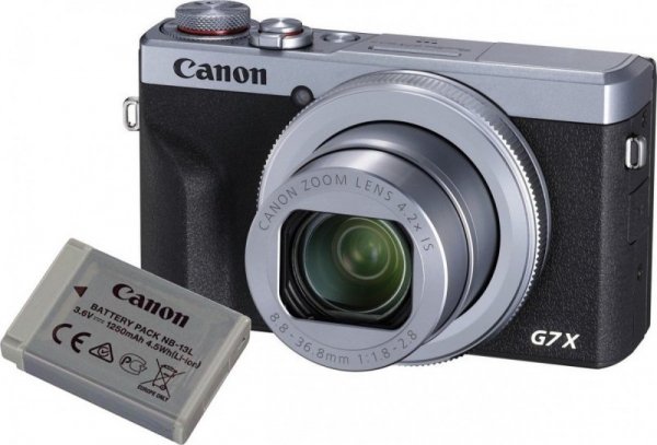 Canon Aparat PowerShot G7X Mark III srebrny + bateria 3638C014