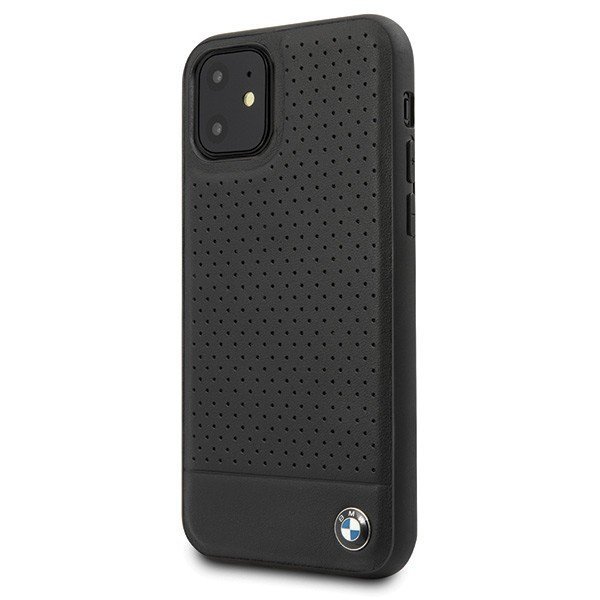 BMW Etui hardcase BMHCN61PEBOKB iPhone 11 czarny Signature Perforated