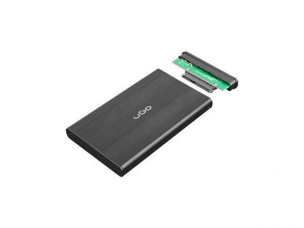 UGo Kieszeń zewnętrzna Marapi S130 SATA 2.5cala USB3.0 aluminium, czarna