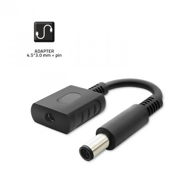 Qoltec Zasilacz do HP | 65W | 19V | 3.33A | 4.5*3.0+pin | +ADAPTER     4.5*3.0 / 7.4*5.0+pin | +kabel zasilający