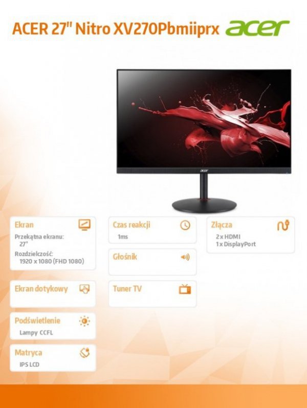 Acer Monitor 27 Nitro XV270Pbm iiprx