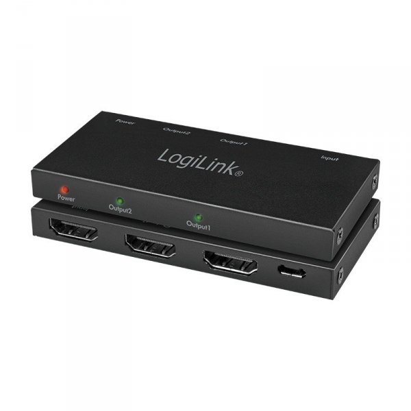 LogiLink Splitter 1 do 2x HDMI 2.0b 4K