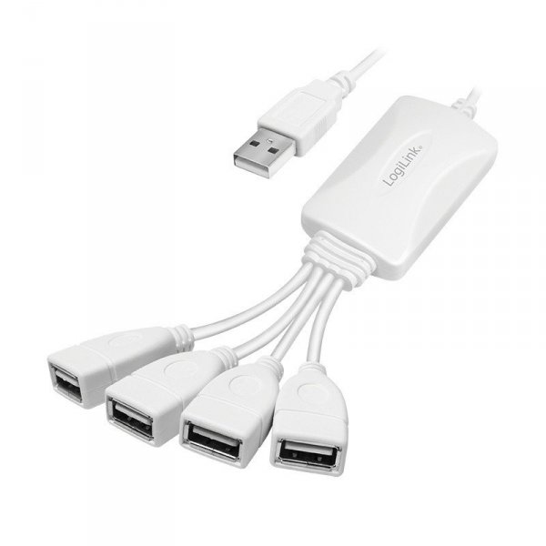 LogiLink Hub 4xUSB 2.0 Biały