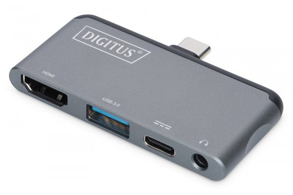 Digitus Mobilna stacja dokująca USB-C, 4-portowa
