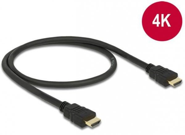 Delock Kabel HDMI M/M v1.4 0.5 M czarny       84751