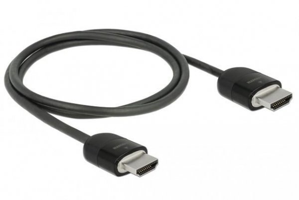 Delock Kabel HDMI M/M v2.1 1M 4K  60HZ czarny    84963