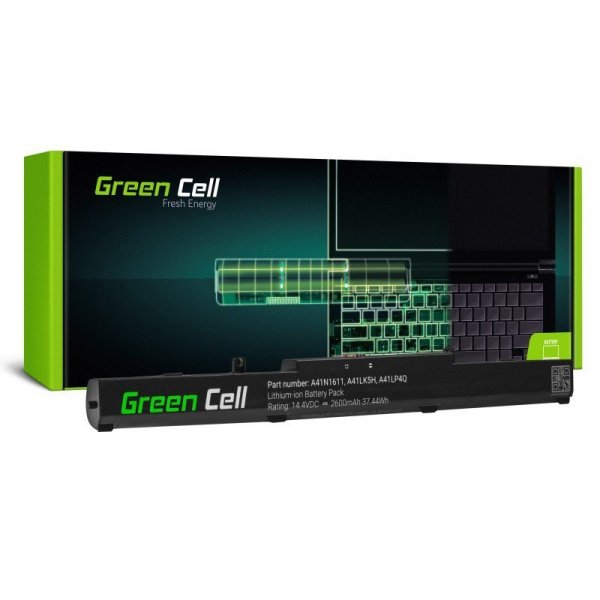 Green Cell Bateria do Asus GL553 A41N1611 14,4V 2,6Ah