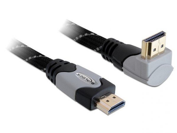 Delock Kabel HDMI M/M V1 .4 1M Kątowy