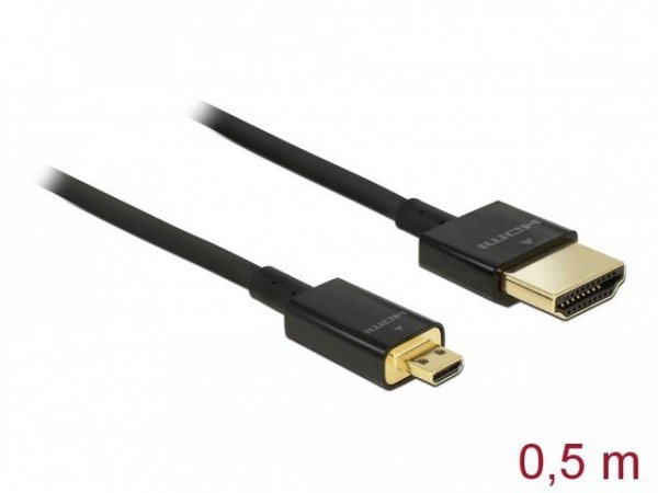 Delock Kabel HDMI(M)-HD MI MICRO(M) 0.5M 4
