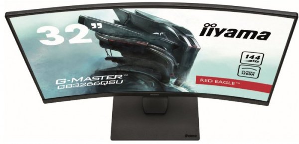 IIYAMA Monitor 31.5 cale GB3266QSU-B1 VA,QHD,144HZ,1MS,1500R,DPx,HDMIx2,USBx4
