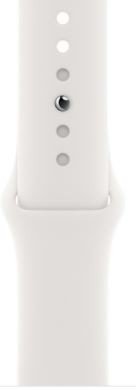 Apple Zegarek SE GPS, 40mm koperta z aluminium w kolorze srebrnym z białym paskiem sportowym- Regular