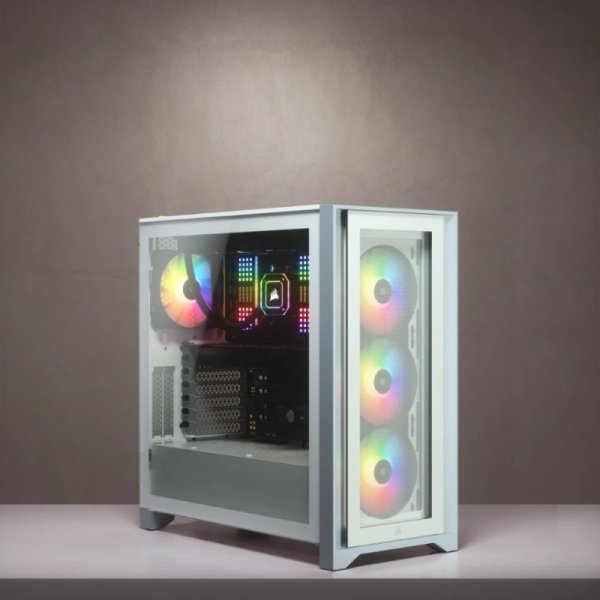 Corsair Obudowa iCUE 4000X RGB TG Mid Tower biała