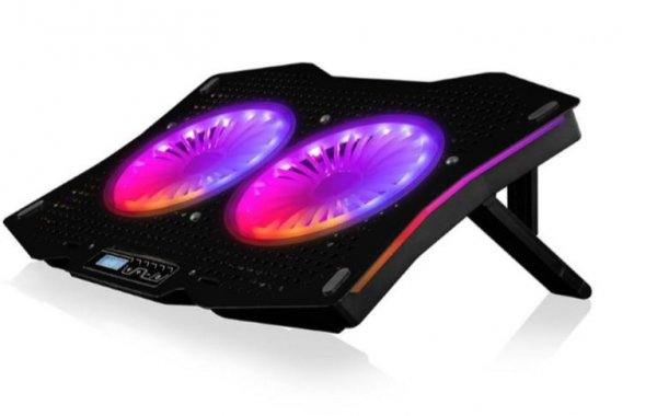 MODECOM Podstawka chłodząca pod  laptopa  CF18 RGB SILENT FAN czarna