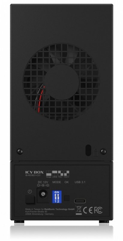 IcyBox IB-RD3621-C31 Obudowa RAID 2 x 2,5 lub 3,5 cala HDD
