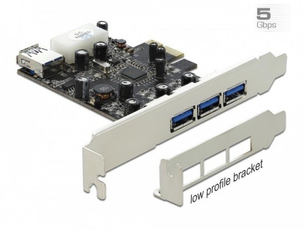 Delock Karta PCI Express USB 3.0 3PORT +1