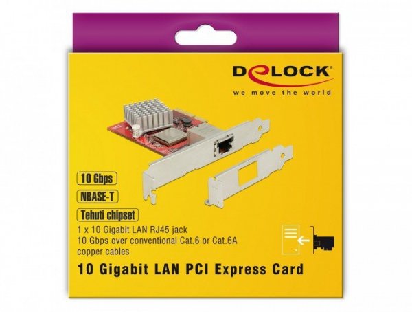 Delock Karta PCI express LAN 10 GB NBASET