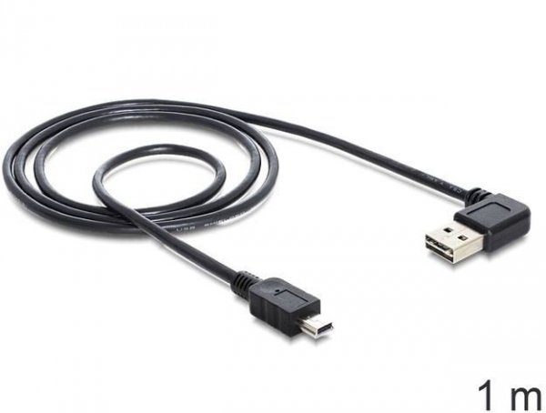 Delock Kabel USB MINI(M)- USB-A(M) 2.0 1m kątowy