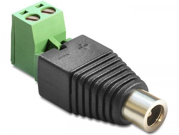 Delock Adapter TERMINAL B LOCK 2PIN-DC 2.1X