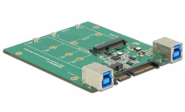 Delock Adapter USB-B 3.1 SATA-M.2 KEY B+M/ MSATA